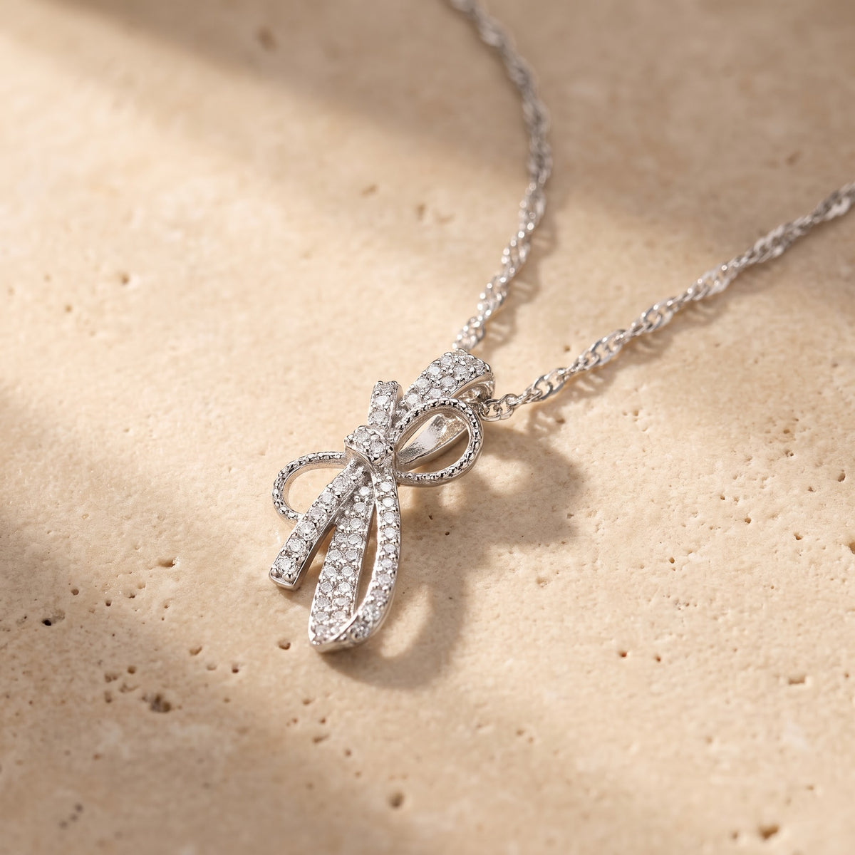 The Céleste Bow Necklace Pendant