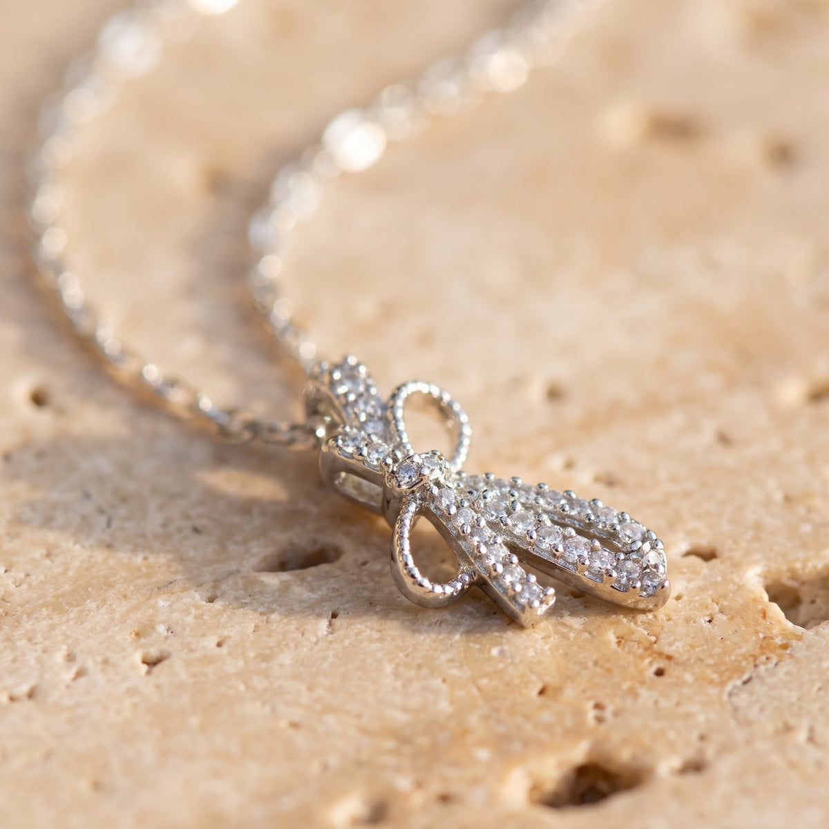 The Céleste Bow Necklace Pendant